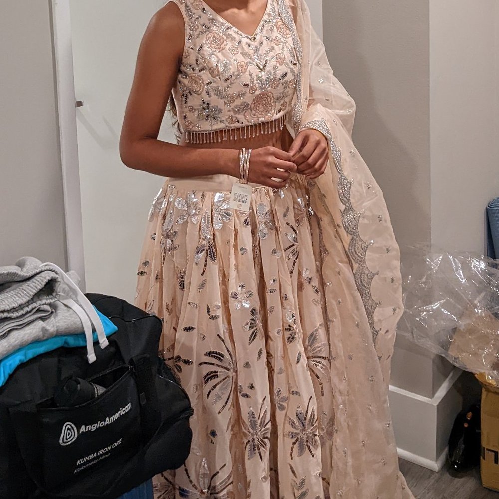 Peach Indian Lehnga